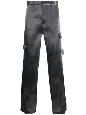 HELIOT EMIL pantalon droit à poches cargo - Gris