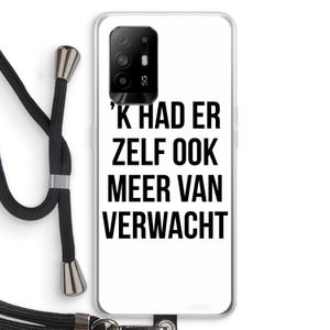 Meer verwacht: Oppo A94 5G Transparant Hoesje met koord