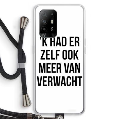 Meer verwacht: Oppo A94 5G Transparant Hoesje met koord