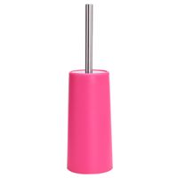 MSV Toiletborstel houder/WC-borstel - fuchsia roze - kunststof - 35 cm   -