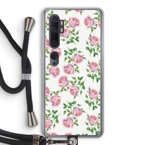 Kleine roosjes: Xiaomi Mi Note 10 Pro Transparant Hoesje met koord