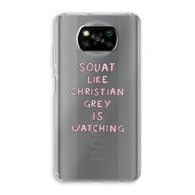 Christian Grey: Xiaomi Poco X3 NFC Transparant Hoesje