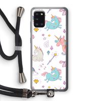 Fantasiewereld: Samsung Galaxy A31 Transparant Hoesje met koord
