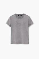 Slim fit T-shirt met stras - BLACK - XS