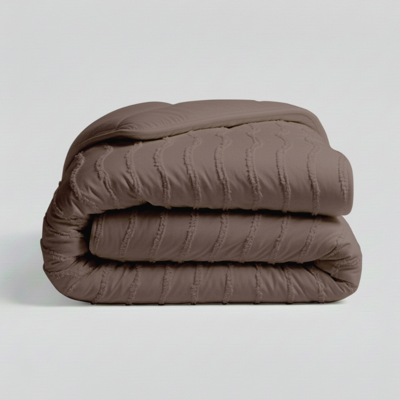 1+1 Gratis Wasbaar Easy Dekbed Zonder Overtrek - Zonder Overtrek - Japandi Waves - Bruin - Dekbed-Discounter.nl 1+1 Gratis Wasbaar Easy Dekbed Zonder Overtrek - Zonder Overtrek - Japandi Waves - Bruin - Dekbed-Discounter.nl