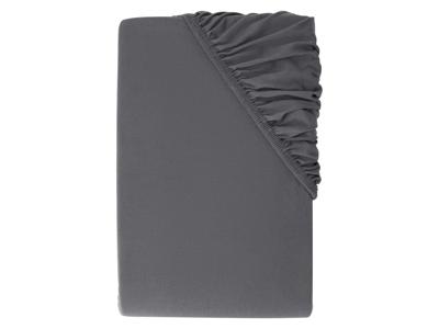 LIVARNO Jersey hoeslaken 90-100 x 200 cm (Donkergrijs)