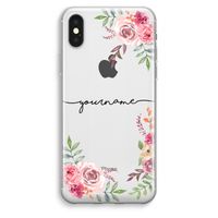 Rozen: iPhone XS Max Transparant Hoesje