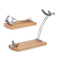 Houten Hamhouder Kinvara 11283 Natuurlijk Metaal Bamboe 47 x 16,5 x 36 cm 37,5 x 11 x 16,5 cm