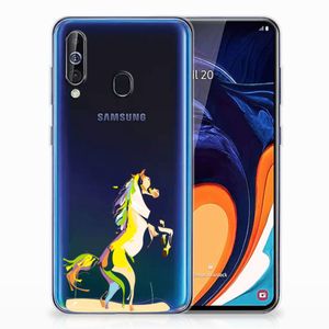 Samsung Galaxy A60 Telefoonhoesje met Naam Horse Color