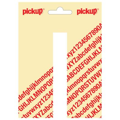 Plakletter Nobel 120mm wit I