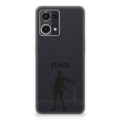 OPPO Reno7 4G Telefoonhoesje met Naam Floss OPPO Reno7 4G Telefoonhoesje met Naam Floss