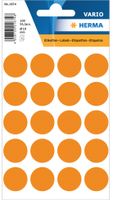 HERMA 1874 etiket Rond Permanent Oranje 100 stuk(s)