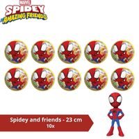 Bal - Voordeelverpakking - Spiderman en Friends - 23 cm - 10 stuks - thumbnail