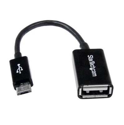 StarTech Micro USB naar USB OTG adapter zwart StarTech Micro USB naar USB OTG adapter zwart