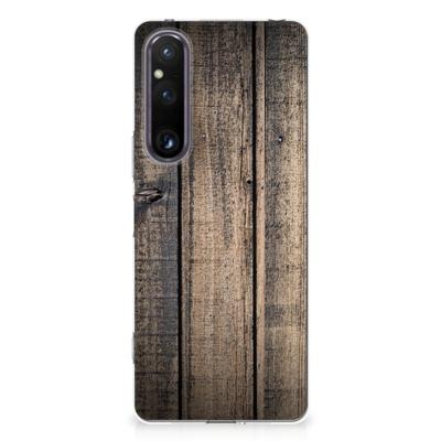 Sony Xperia 1 V | Bumper Hoesje | Steigerhout