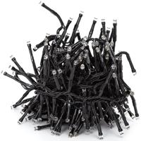 LED Lichtsnoer Warm Wit 2400K - 10m - 250 LED's - IP44 Waterdicht - Zwart