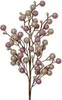 Everlands kunsttak bessen 60cm roze