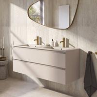 Ben Tendenza voorgemonteerd badmeubel incl. mat beige keramische wastafel 122,7x46x51,5cm zand