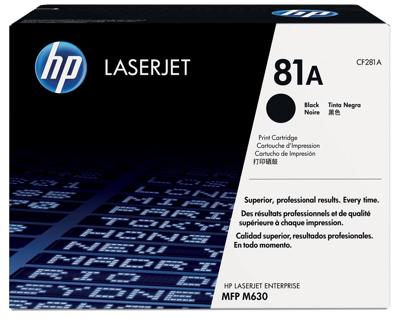 HP toner 81A, 10 500 pagina&apos;s, OEM CF281A, zwart