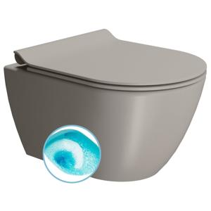 Wand Toilet Swirlflush Sapho Pura 36x50 cm Mat Grijs