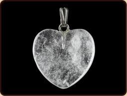 Hanger hart 20mm bergkristal