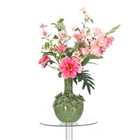Handgebonden Kunstboeket Clara Oslo Roze 80cm
