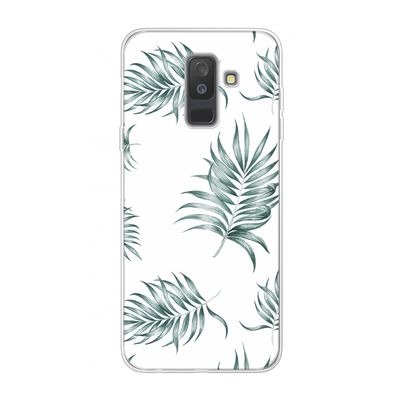 Simple leaves: Samsung Galaxy A6 Plus (2018) Transparant Hoesje