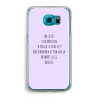 Relatief: Samsung Galaxy S6 Transparant Hoesje