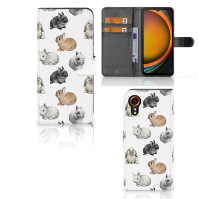 Telefoonhoesje | Met pasjeshouder | voor Samsung Galaxy Xcover 7 Konijntjes