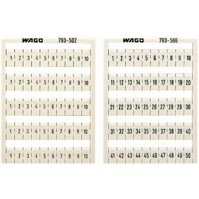 WAGO 793-4501 Markeringskaarten Wit 1 stuk(s)