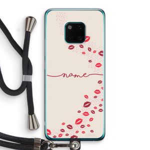 Kusjes: Huawei Mate 20 Pro Transparant Hoesje met koord