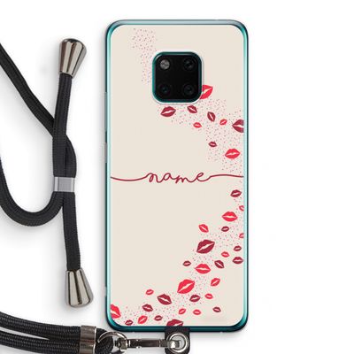 Kusjes: Huawei Mate 20 Pro Transparant Hoesje met koord