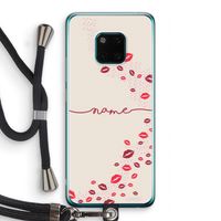 Kusjes: Huawei Mate 20 Pro Transparant Hoesje met koord