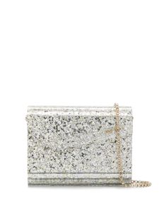 Jimmy Choo pochette Candy à paillettes - Argent