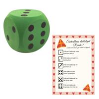 T&F Creations Sinterklaasspel set - dobbelspel - incl foam dobbelsteen - groen