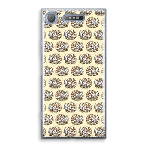 Slapende poes: Sony Xperia XZ1 Transparant Hoesje