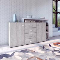 Home365 Dressoir Bologna - Grijs / Wit