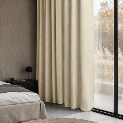 Sale: -35% | Gordijnen Met Linnen Look - Haken Of Ringen - Off White 250x300 Cm - - Dekbed-Discounter.nl