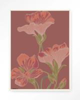 Urban Cotton Wandkleed 'Majus' 110 x 145cm in Floating Frame - off white