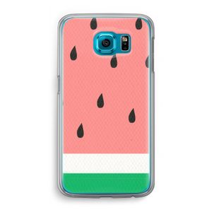 Watermeloen: Samsung Galaxy S6 Transparant Hoesje