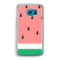 Watermeloen: Samsung Galaxy S6 Transparant Hoesje