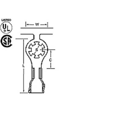 Molex 19084-0007 Ringkabelschoen 1 stuk(s) Tape on Full reel
