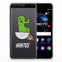 Huawei P10 Telefoonhoesje met Naam Cactus Poo - thumbnail