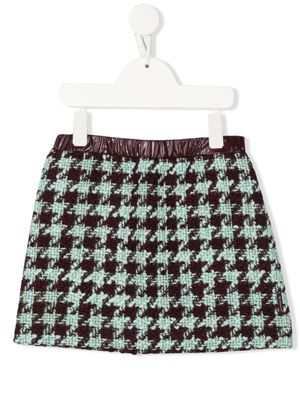 Moncler Enfant jupe à motif pied-de-poule - Violet