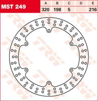 TRW Remschijf, remschijven voor de moto, MST249