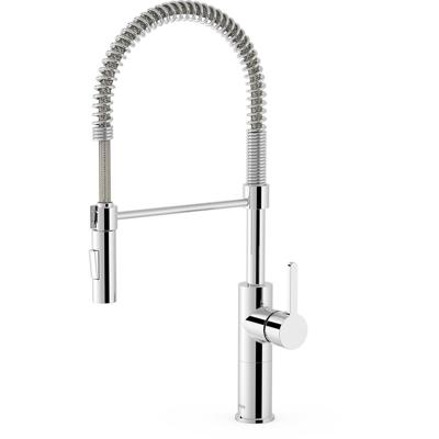 Keukenkraan Tres Cocina Chroom | Opbouw | Mengkraan | Uitrekbare sproeier | 1-hendel | Rond | Chroom