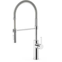 Keukenkraan Tres Cocina Chroom | Opbouw | Mengkraan | Uitrekbare sproeier | 1-hendel | Rond | Chroom