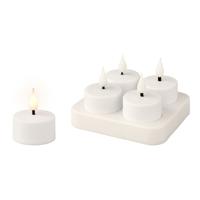 LED kaars Lumineo 485346 Herlaadbaar Binnenkant (4 Stuks)