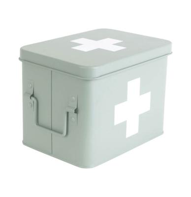 Medicijnkist Mat Groen Medium - 21.5 x 15.5 x 16 cm