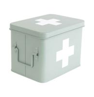 Medicijnkist Mat Groen Medium - 21.5 x 15.5 x 16 cm